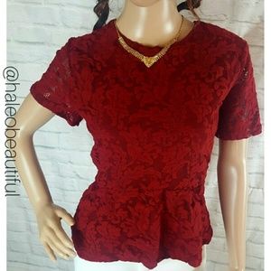 Ann Taylor Factory Petite Peplum Top